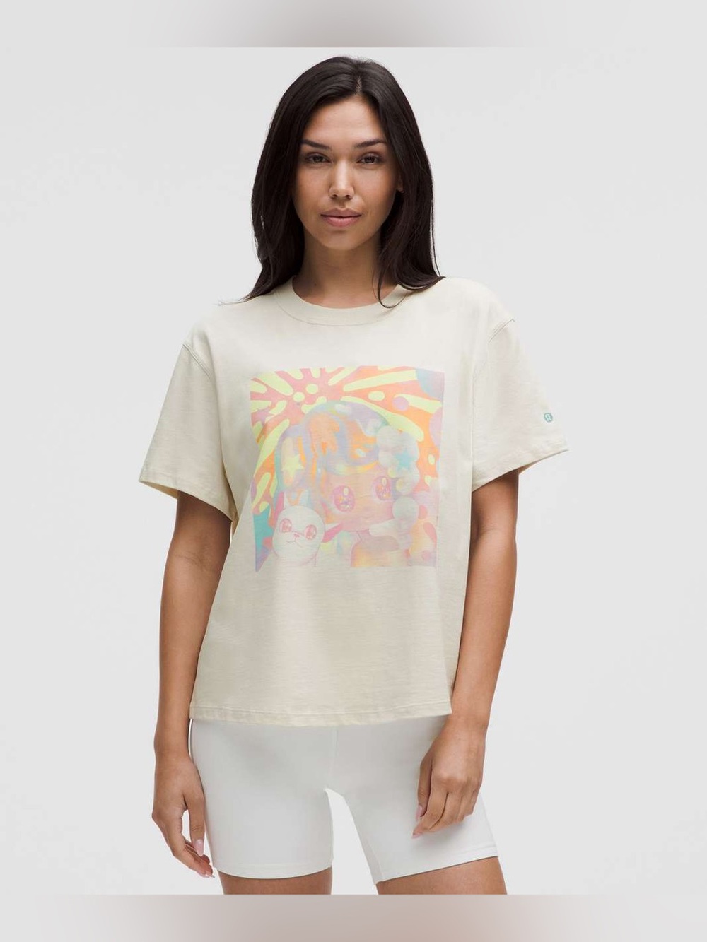 Lululemon x So Youn Lee Relaxed Cotton Jersey T-Shirt Bone